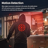 abordables Caméras IP d&#039;intérieur-Caméra de surveillance sans fil - Appels vocaux bidirectionnels Détection de mouvement Point d&#039;accès AP intégré Aucune visualisation Internet requise Surveillance en temps réel de la sécurité de la