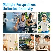 cheap Camera &amp; Photo-1080P HD Mini Pocket Action Camera Wifi 180 Rotatable Lens Portable Outdoor Sports Action Cam with 1.47 IPS Screen Magnetic TF