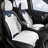 cheap Car Seat Covers-High-End Comfortable Car Seat Cover  Universal Type Compatible with Airbags Suitable for Sedans Trucks Vans SUVs All Season Universal Combination Set Black and Gray and White