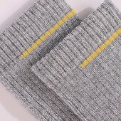 abordables Calcetines deportivos-1 Par Hombre Mujer calcetines de lana merino Calcetines para correr Mantiene abrigado Transpirable Anti ampollas Grueso Al aire libre tripulación media Retazos Lana Merina Gris oscuro Negro Azul