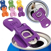 cheap Openers-Complete Cover Easy Tab Opener New and Improved 6PK Beverage Barricade 2.0, Colorful Drink Can Protector Cap for Soda, Beer, Coke Shields From Bugs, Bees, Dust at the Party, BBQ, Beach