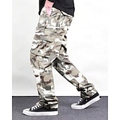 cheap Cargo Pants-Men&#039;s Cargo Pants Trousers Elastic Waist Drawstring Multi Pocket Plain Wearable Outdoor Daily Camping &amp; Hiking Fashion Classic Black Green