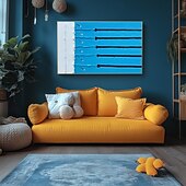 Недорогие Пейзажи-mintura ручная роспись 3d плавание картины маслом на холсте современная абстрактная текстурированная настенная живопись для украшения дома готовая к подвешиванию с натянутой рамой