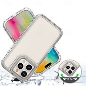 economico Cover per iPhone-telefono Custodia Per Apple AirTag iPhone 16 Pro Max Plus iPhone 15 14 Pro Max Plus iPhone 13 Pro Max Copertura Posteriore Trasparente Resistente agli urti TPU Acrilico PC