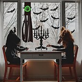 cheap Halloween Wall Tapestries-Halloween Ghost Windsock Night Light Spooky LED Hanging Decoration with Ghostly Glow Waterproof and Weather-Resistant for Outdoor Yard, Porch, or Garden Decor Perfect for Halloween Night Atmosphere