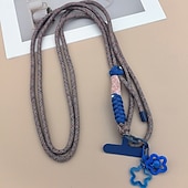 economico Lanyards e cinturini da polso per telefono-Nuovo telefono cellulare con ciondolo a forma di cartone animato, corda per appendere tracolla regolabile, etichetta stampata da donna, corda per appendere all&#039;aperto, viaggio, arrampicata, corda