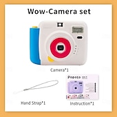 cheap Camera &amp; Photo-Lnstant Print Camera Kit with Mini Film Roll Built-in Flashlight Includes Felt Handbag and Album Perfect Gift for Women on Valentine&#039;s Day