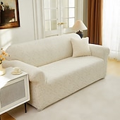 baratos Cobertura de Sofa-Capa elástica para sofá em jacquard, capa moderna de poliéster e elastano para sofás de 1/2/3/4 lugares, secionais e reclináveis - lavável à máquina, protetor com padrões ornamentados, capa de