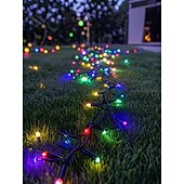Недорогие LED ленты-15 м Гирлянды 800 светодиоды EL 5мм 1 монтажный кронштейн 1шт Разные цвета Креативные гирлянды Праздничные огни На открытом воздухе Праздник Свадьба 24 V