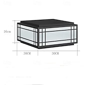 お買い得  ポストライト-屋外ポストライト器具 モダンな庭の入り口 屋外柱ライト 金属製ハウジング パティオ柱ライト 110-240V 5W