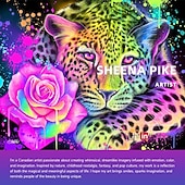 billiga Djurmönster-Herr Leopard Skjorta Knapp upp skjorta Designerskjorta Kortärmad Vintage retro Semester Ledigt Sommar Vår Nedvikt 3D-utskrift krage skjortor Regnbåge