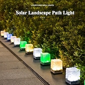 abordables Éclairage au sol-Lampe solaire multifonctionnelle alimentée par piquet de jardin, lampe d&#039;extérieur étanche et économe en énergie avec détecteur de mouvement pour balcon &amp;décoration de terrasse 1 pièce