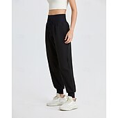 olcso Futó nadrág és leggings-Női Tréningnadrág melegítőalsók Zsinór Alsók Szabadtéri Sport &amp; Szabadtéri Hétköznapi Elasztikus Tenisz Golf Futás Normál sportruházat Sportruházat Egyszínű Fekete Lóhere Khakizöld