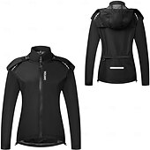 abordables Chaquetas y chalecos para mujer-WOSAWE Mujer Chaqueta de Ciclismo Cortavientos Chaqueta Maillot de Ciclismo Alta visibilidad Resistente al Viento Resistente a la lluvia Bolsillo trasero Bicicleta Chaqueta Chándal MTB Bicicleta