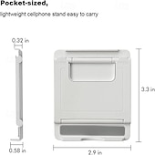 economico Supporto per telefono-Supporto portatile per telefono cellulare da scrivania, pieghevole, tascabile, universale, regolabile, compatibile con iPhone, iPad, Kindle e Android.