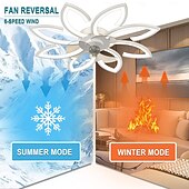cheap Ceiling Fan Lights-Ceiling Fan with Lighting Modern LED Dimmable Fan Ceiling Light with Fan and Remote Control Timing Quiet Acrylic Flower Shape Ceiling Lamp for Bedroom Kitchen Dining Room Living Room