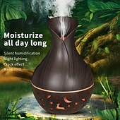 cheap Bedside Lamp-1pc USB Portable Humidifier with Essential Oil Diffuser  Quiet Operation Auto Shut-Off 7 Color Lights Nightlight for Home &amp; Office Use - Plastic Material