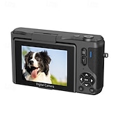 preiswerte Digitalkamera-hochauflösende Digitalkamera 1500 mAh 16-facher Zoom optional Retro 2,8 Zoll Klappbildschirm 64 Megapixel 4K HD-Video Weiß Schwarz Silber für Freund und Freundin