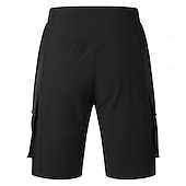 billiga Shorts, tights och byxor för män-WOSAWE Herr Dam Ensfärgat Cykelvägshorts Cykelbyxor Cykelshorts Cykel Shorts MTB-shorts Slapp form Bergscykling Vägcykling sporter Dragkedja fram Reflexremsa Bekväm Elastisk Mörkgrå Svart Kläder