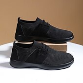 billige Sneakers til herrer-herre pustende strikkesko – myke og fleksible tursko for komfort og stil i daglige aktiviteter