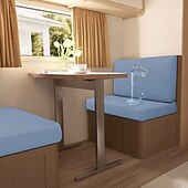 economico Copridivano-Copricuscini per dinette per camper in seta di latte elasticizzata e impermeabile, dal design spesso, resistente e antiscivolo, facili da pulire, adatti a tutte le stagioni, per sedili di camper.