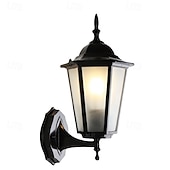 cheap Outdoor Wall Lights-Outdoor Light Fixtures Wall Mount Aluminium Waterproof Exterior Wall Lantern, Anti-Rust Outside Black Wall Sconce Porch Lights for House Garage, Doorway 85-265V