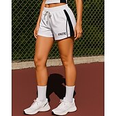 abordables Pantalones cortos de correr-Mujer Pantalones Cortos Running Pantalones cortos al aire libre Cintura elástica Bermudas Deporte Casual Ligero Transpirable Corriendo Ajuste regular Ropa de deporte Ropa de Deporte Bloque de color