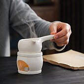 billige nattbordslampe-2 stk. stearinlys smelteovn røkelsebrenner for hjemmet daglig duftdiffuser japansk keramisk tekanne komfyr essensiell oljebrenner