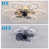 cheap Ceiling Fan Lights-Ceiling Fans with Lights, Semi Flush Mount Low Profile Fan, Quiet Reversible Motor, Round Ceiling Lights with Fan for Bedroom, Living Room and Dining Room