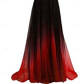 economico NERO-Linea ad A Abito da Sera Elegante Vestito Formale Matrimonio Lunghezza al pavimento Senza Maniche Monospalla Chiffon con Pieghe 2025