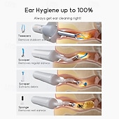 cheap Household Appliances-Bebird Earsight Plus R37R Ear Cleaning Camera Wax Removal Tool kit Flexible Earwax Cleaner Scope Otoscope Cam Light Visual Earpick Tweezers Wireless Ear-Wax Remover for Adults &amp; Kids