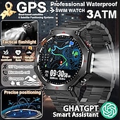 cheap Smartwatch-New ChatGPT AI assistant Smart Watch 5ATM Waterproof GPS Built-in Dual-band GNSS Compass Military Sport Smartwatch Men Woman