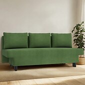 cheap Sofa Cover-Sofa Cover Suitable For ÄLVDALEN Sofa Solid Color Quilted Velvet Slipcovers