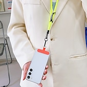 お買い得  その他のスマホケース-新しいユニセックスの携帯ストラップ、調節可能な2イン1ネックハンギングクロスボディバッグ、紛失防止ストラップ付き、屋外での持ち運びに便利