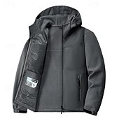 economico Fleece &amp; Giacche 3 in 1-Per uomo Giacca a Vento Giacca da escursionismo Giacca in pile da escursionismo Cotone Inverno All&#039;aperto Termico Antivento Giacche in pile Nero Giallo Verde militare Cachi Grigio