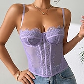 olcso fűző-Retró Középkori Reneszánsz Fűző Prsluk Bustier Jelmez Női Kelta Fantasy Mindszentek napja Farsang Parti Alkalmi / Napi LARP Felnőttek Fűző