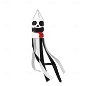 cheap Halloween Outdoor Decor-Halloween Windsocks Scary Halloween Hanging Windsock Flag Halloween Decorations for Outdoor Indoor Garden Home Yard Party Supplies