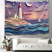 cheap Landscape Tapestry-Landscape Mountain Hanging Tapestry Wall Art Large Tapestry Mural Decor Photograph Backdrop Blanket Curtain Home Bedroom Living Room Decoration