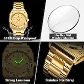 cheap Quartz Watches-Luxury Elegant Square Ladies Watch Waterproof Luminous Watch for Woman Stainless Steel Quartz Women&#039;s Watches