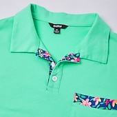  Herren Poloshirts Golfshirt Lässig Sport Klassisch Kurzarm Mode Cool Farbblock Knöpfe Sommer Frühling & Herbst Normale Passform Orange Grün Leicht Blau Poloshirts