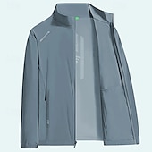preiswerte Wasserdichte Jacken-Herren Outdoorjacke Wanderjacke Regenmantel Außen Sonnenschutz Wanderoutfits Wanderbekleidung Frühling Herbst Oberteil Camping / Wandern / Höhlenforschung Laufen Dunkelgrau Schwarz Blau