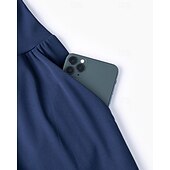 preiswerte Yogahosen &amp; Pumphosen-Damen Fitnesshose Pilates-Hosen Yogahose Mit Taschen Leicht Hohe Taille Fitnessstudio Pilates Zumba Unterteile Einfarbig Schwarz Weiß Dunkelmarine Herbst Sport Sportkleidung Mikroelastisch Lässiger