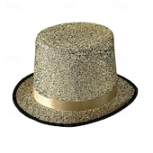 abordables Sombreros de fiesta-Sombrero de mago para espectáculos, sombrero Lincoln, sombrero alto de espectáculo, sombrero de jazz retro de 13 cm, estilo británico, combinable.