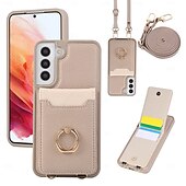 billiga Skal och fodral till Samsung-telefon fodral Till Samsung Galaxy S25 S25 Plus S24 Ultra S24 S24 Ultra Plus S23 Ultra Plus S23 S23 Plus S22 Ultra S22 S21 Plus Ultra Plånboksfodral med snodd Stöd Kortplats Kontor / företag