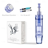 baratos Utensílios dermatológicos-Caneta nano redonda dr pen a1 com 15 peças/caixa, cartucho para microagulhamento, cuidados com a pele, maquiagem BB glow