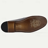 levne Prémiové kožené mokasíny-Černé pánské mokasíny s nazouvacím vzorem vyrobené z prvotřídní hovězí kůže s elegantním designem - ideální pro formální příležitosti do kanceláře i pro každodenní nošení