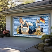 billige Garasje- og dørbanner-Oktoberfest utendørs garasjeportdeksel banner vakker stor bakteppedekorasjon for utendørs garasjeport hjem veggdekorasjoner arrangement fest parade