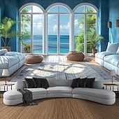 ieftine tapiserie peisajului-Tapiserie artificială cu vedere la ocean artă murală tapiserie mare decor mural fundal pentru fotografie pătură perdea decor pentru casă dormitor cameră de zi