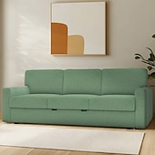 cheap Sofa Cover-Sofa Cover Suitable For BÅRSLÖV Sofa Solid Color Quilted Polyester Slipcovers