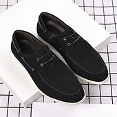 cheap Casual-Men&#039;s Beige Faux Suede Boat Shoes with Lace-Up Design – Comfortable Casual Footwear for Weekend, Vacation &amp; Daily Use